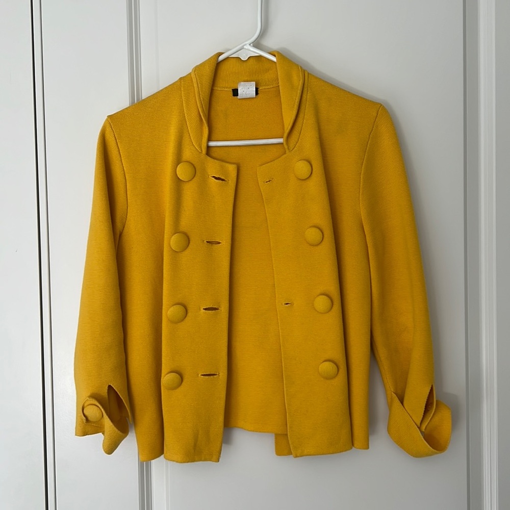 J. Crew Yellow Blazer